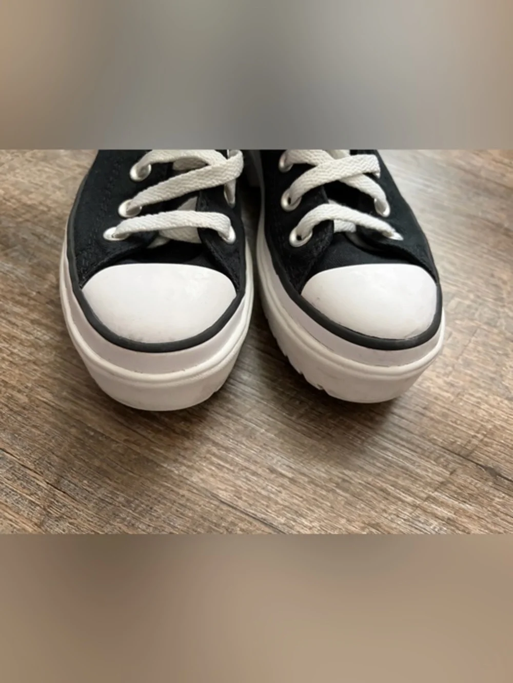 Converse Black & White Platform High-Top Sneaker